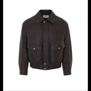 Dunst Men Unisex Oversized Leather Blouson